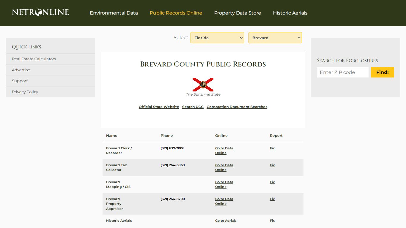 Brevard County Public Records - NETROnline.com